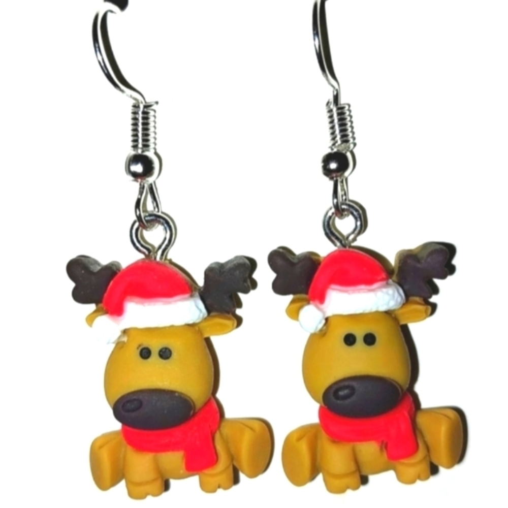 Christmas Holiday Hand CRAFTED Dangle Earrings